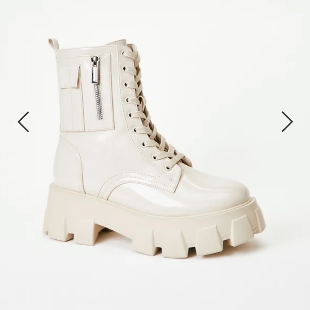 Cream Combat Boot *NEW*